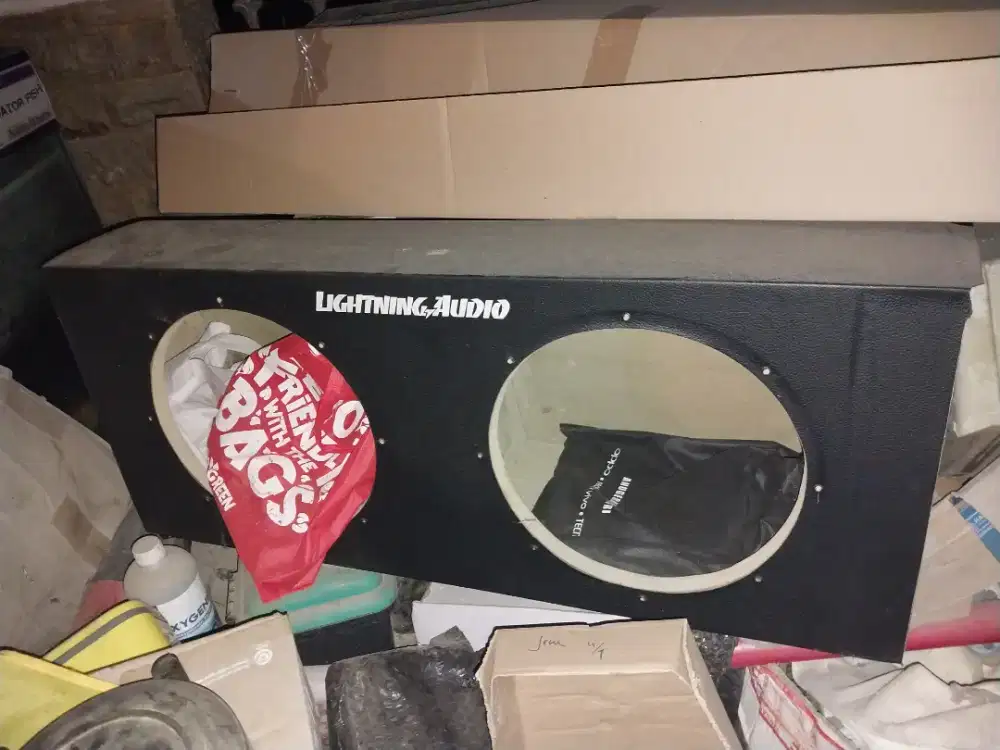 Box subwoofer 12 inch double