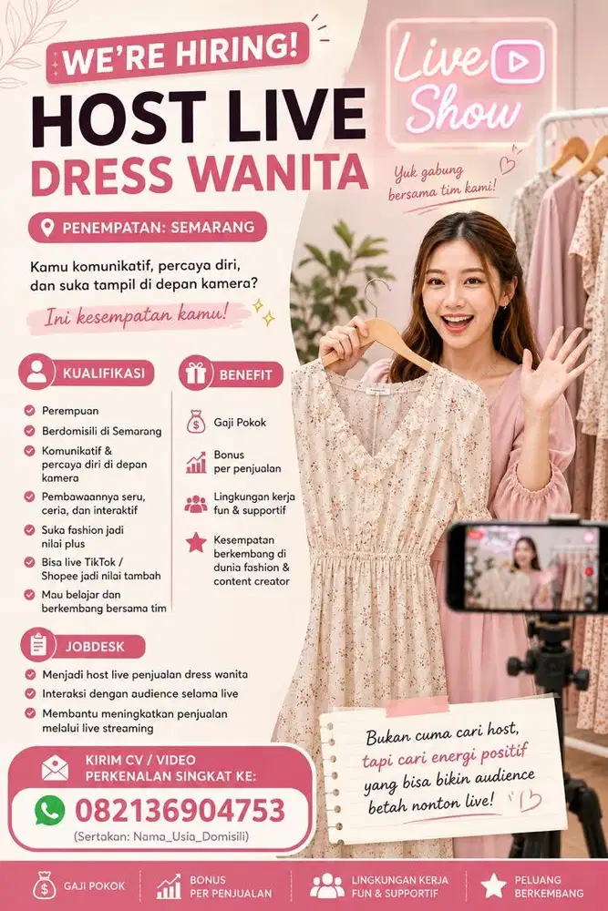 Host Live Dress Wanita