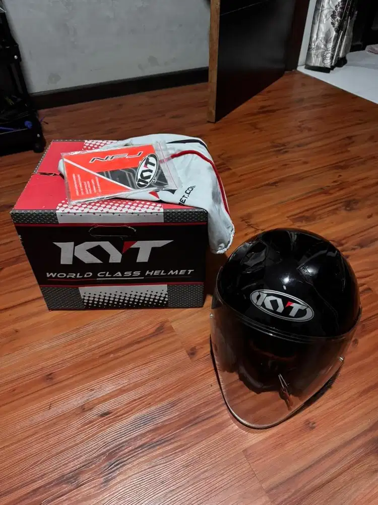 KYT NFJ BLACK SIZE L