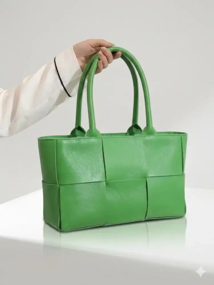Tas Anyam Ketupat Kulit Asli