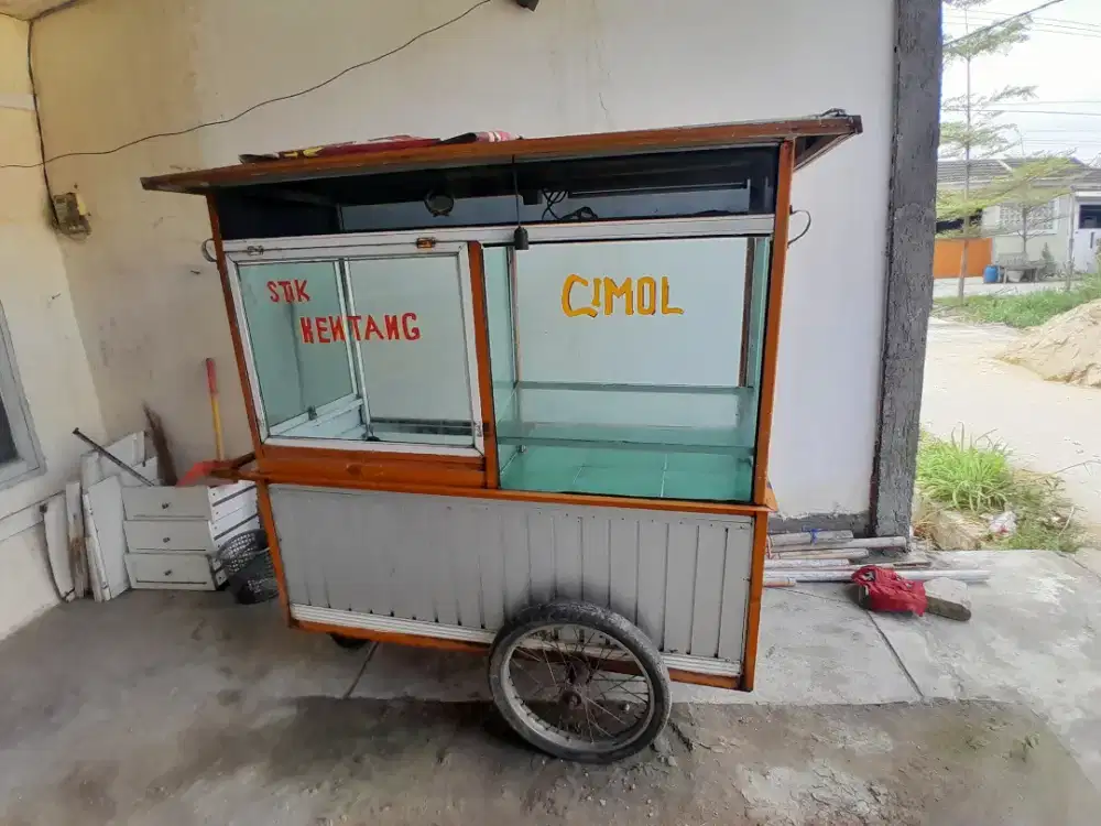 Gerobak jualan gorengan multifungsi