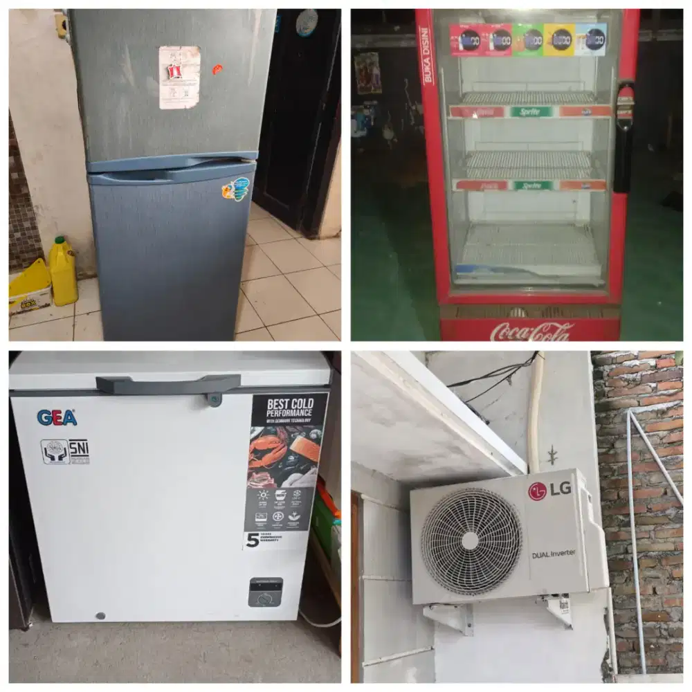 Siap Terima Terus Kulkas, Freezer, Showcase, AC dan elektronik bekas