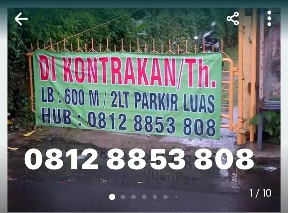 ltg agung kontrakan / thn, kantor rumah luas dan asri