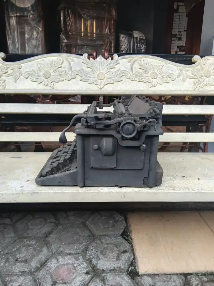 Vintage mesin tik mesin ketik remington era kolonial antik