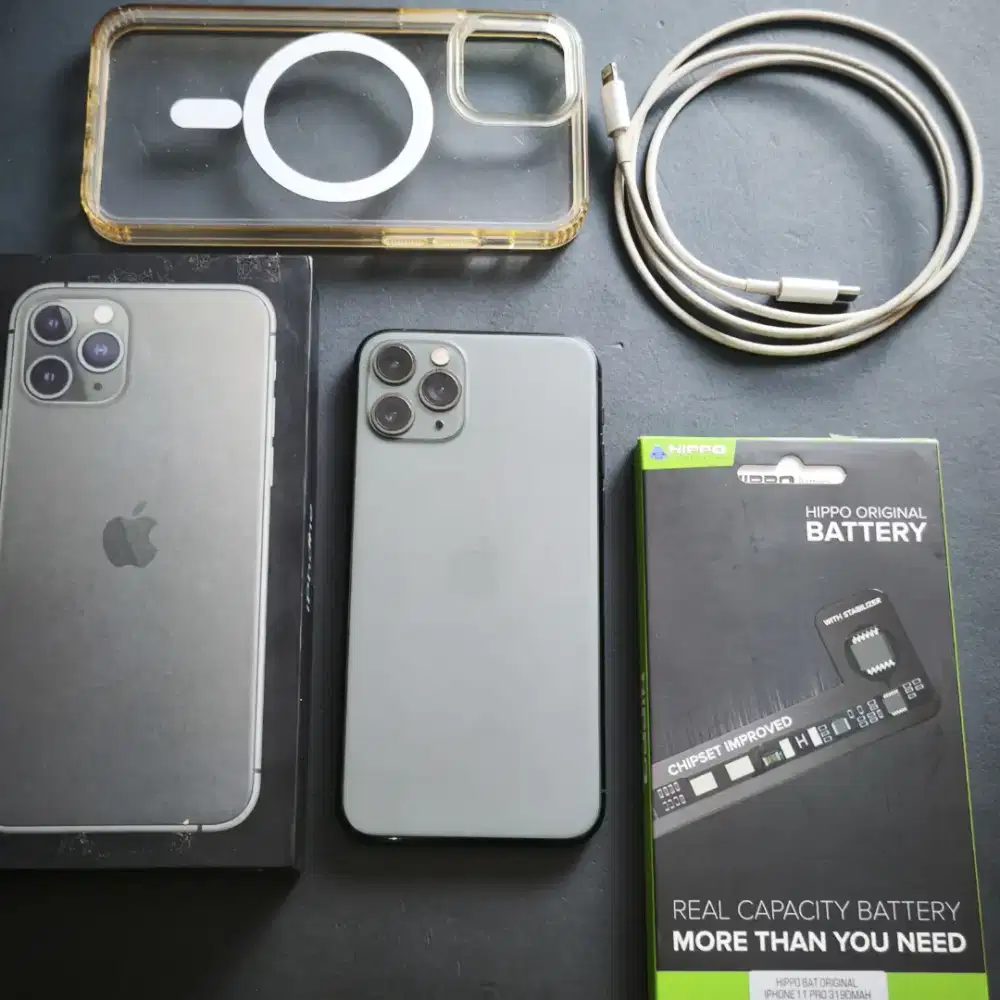 IPHONE 11 PRO 512GB MIDNIGHT GREEN EX GARANSI INTER