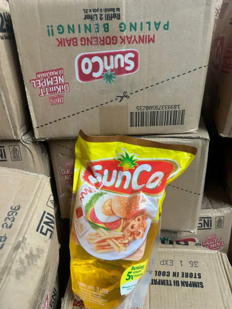 Minyak goreng sunco pouch 2lt isi 6 pouch