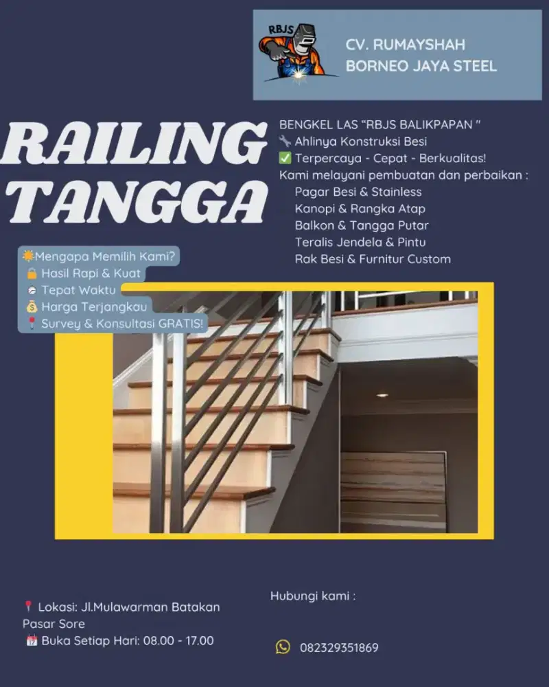 RAILING TANGGA MINIMALIS