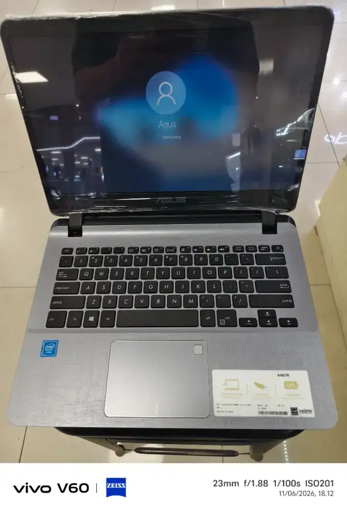 Asus A407 celeron N4000 4/128