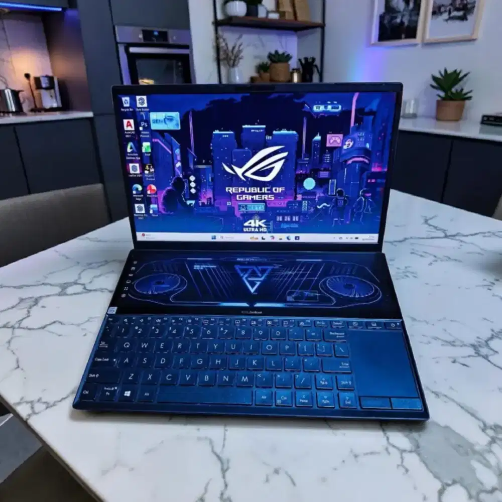 Laptop Asus ZENBOOK DUO DUAL SCREEN SSD 512Gb Super SLIM Mulus