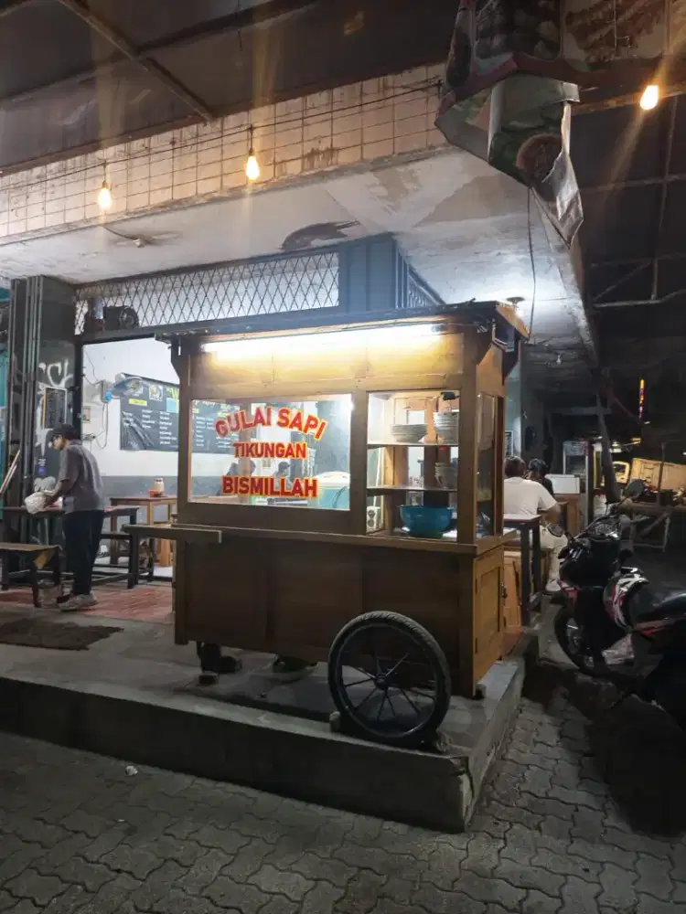 Jual santai gerobak dan peralatan dagang