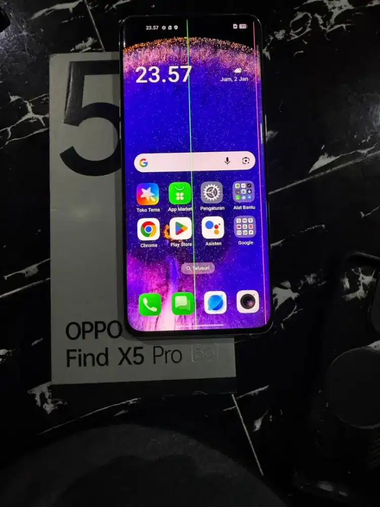 Oppo find X5 Pro 12/256 5Gbbresmi msih bgus layr garis tipis bs TT