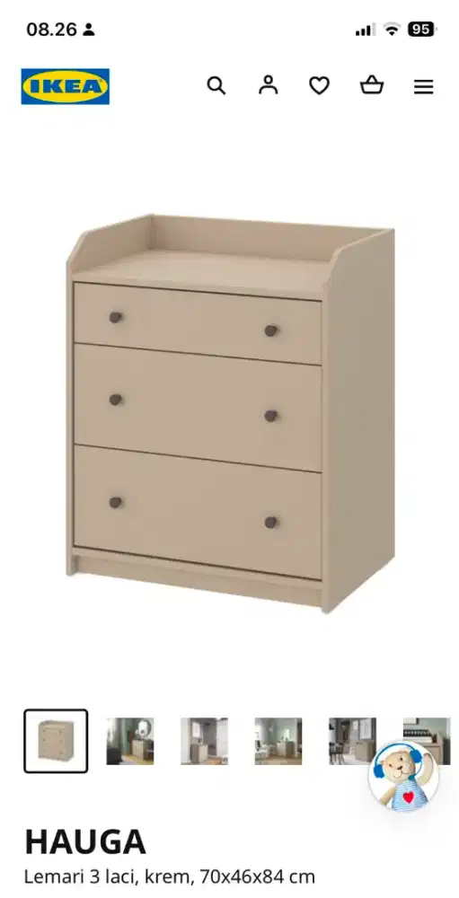 For Sale : Lemari 3 Laci IKEA
