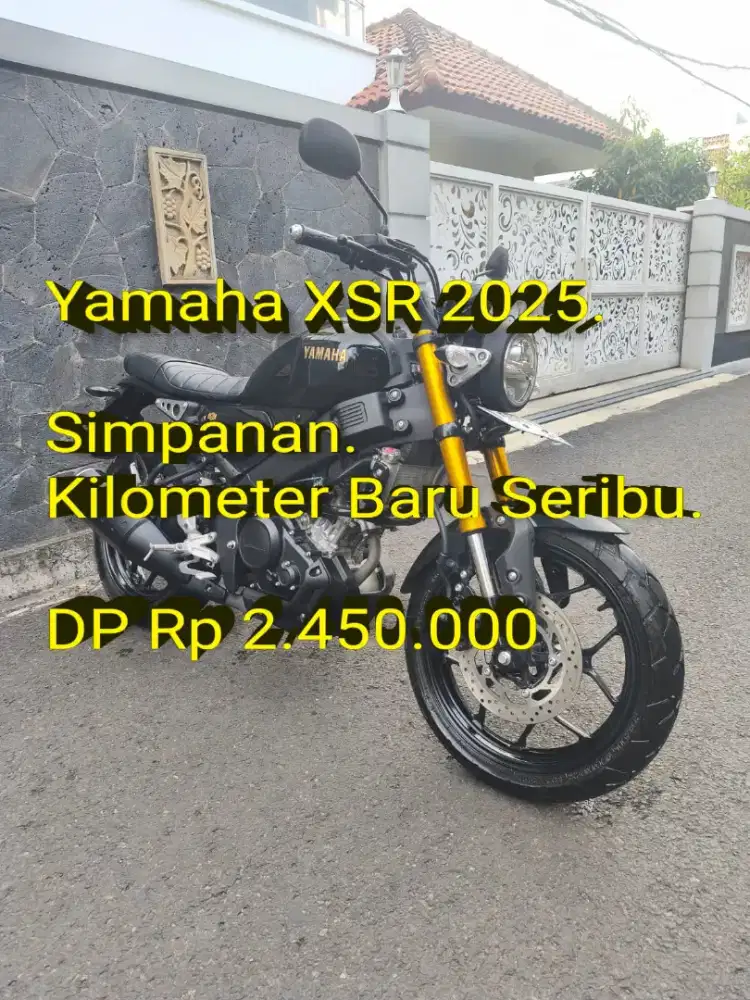 XSR 2025. Pajak ON. KM Seribu. Lengkap. Full Original. Cash/Kredit/TT