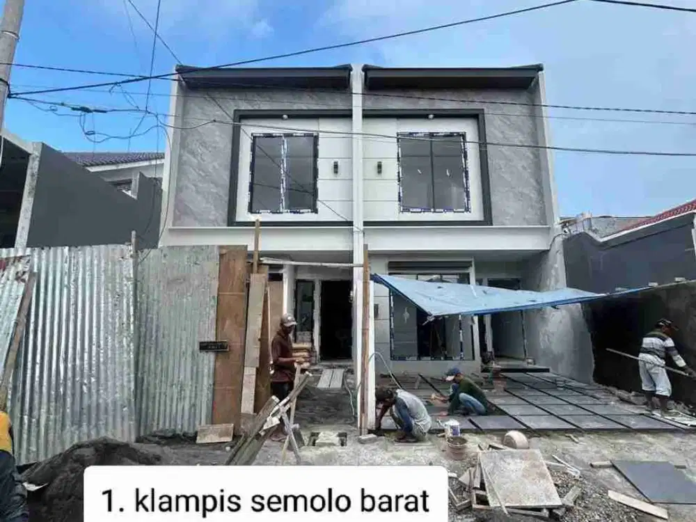 RUMAH BARU GRESS 2 UNIT WISMA MUKTI, KLAMPIS SEMOLO BARAT SURABAYA TIMUR