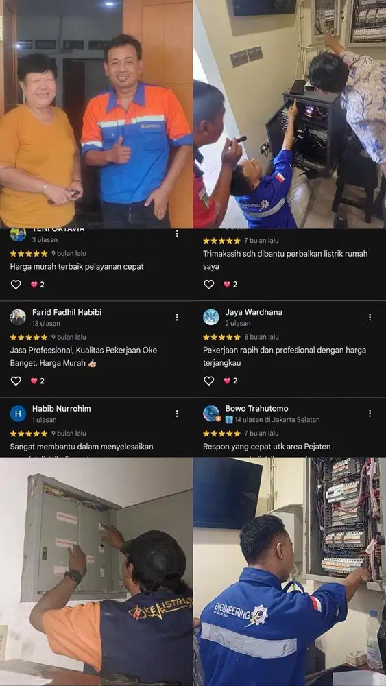 Teknisi Listrik 24 jam Area Jabodetabek | Kelistrikan. com