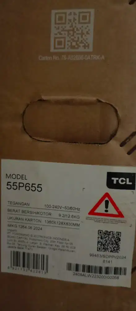 TV TCL 55 Inch  seri( 55P655)
