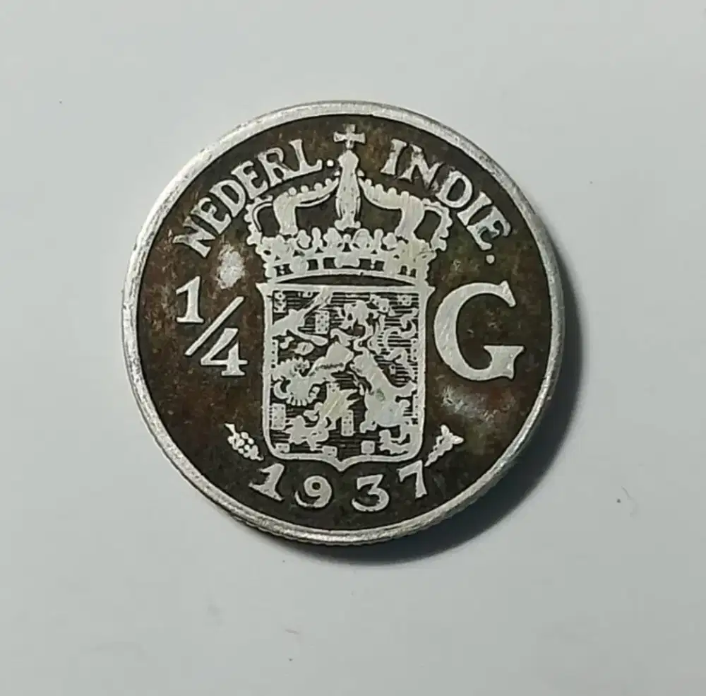 Uang koin kuno 1/4 gulden 1937