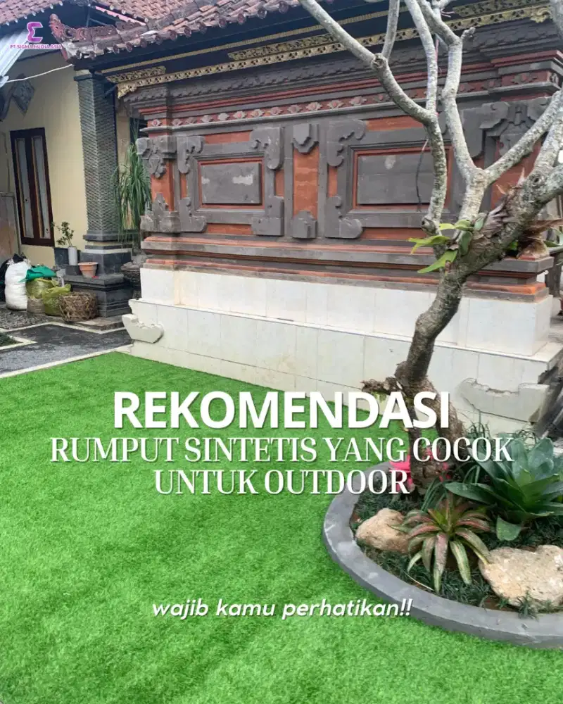 Rumput Sintetis Premium untuk Indoor dan Outdoor