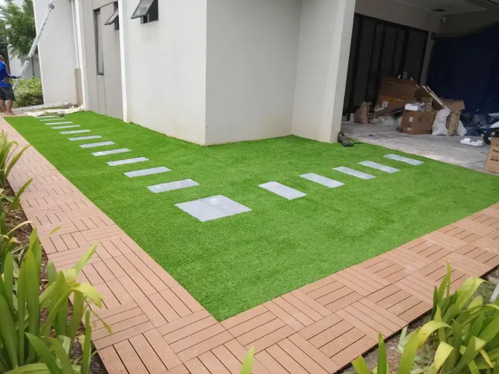 Rumput Sintetis Anti Ribet | Tidak Perlu Disiram dan Dipupuk