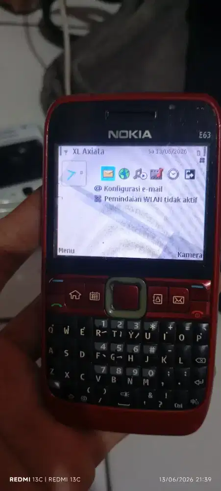 Dijual Hp Nokia E63 nyala fungsi normal sinyal Axis XL dan 3 pm