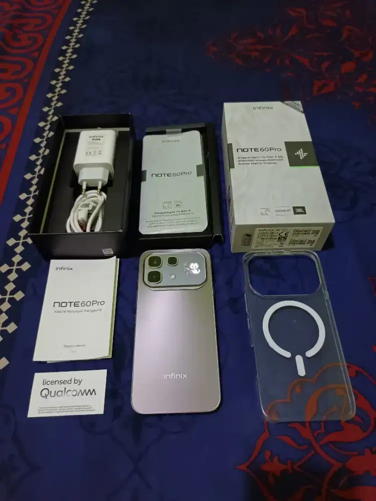 Infinix Note 60 Pro 5G RAM 12+12/256GB Fullset Garansi S/D 05-05-2027