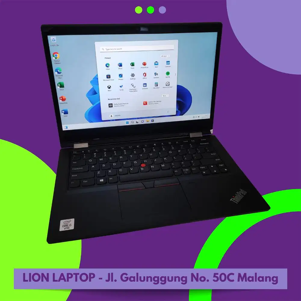 RAM 16GB Core i5 Gen10 Flip 360° SSD 256GB Lenovo Thinkpad YOGA L13 [1