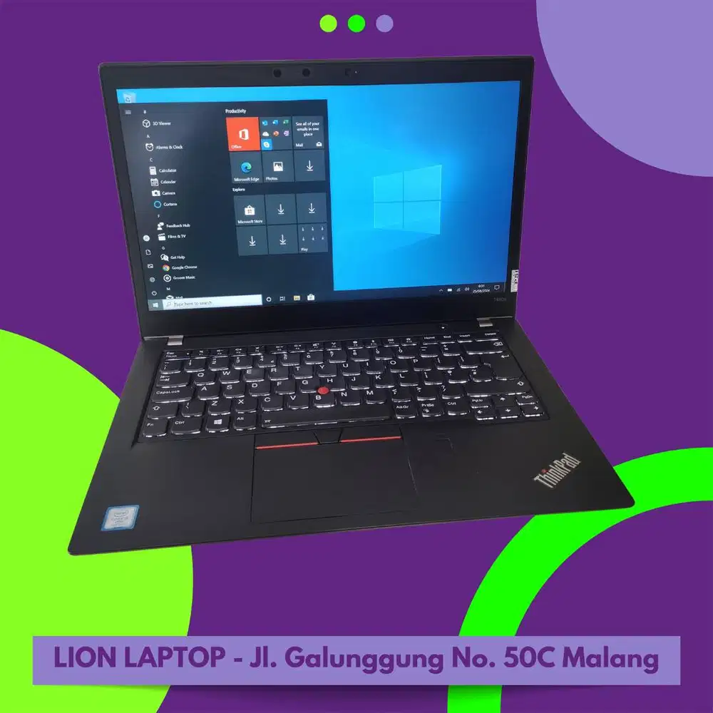 RAM 8GB Core i5 gen 8 Lenovo Thinkpad T480s SLIM [15|06]