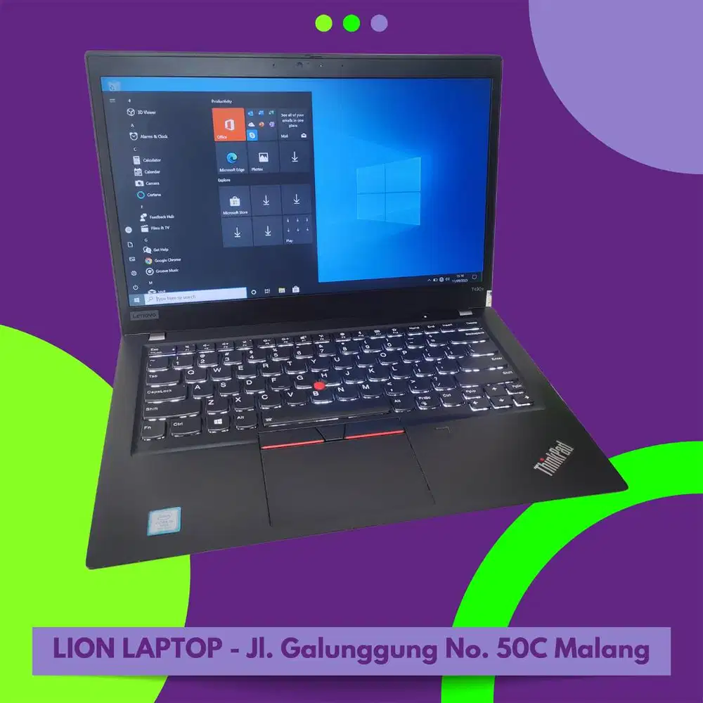 RAM 16GB SSD 256GB Core i5 Slim Lenovo Thinkpad T490s [15|06]