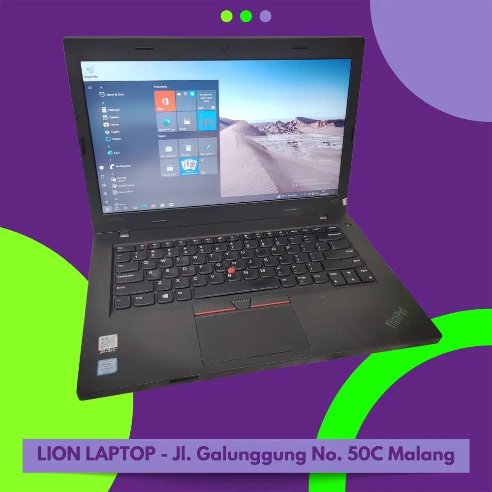 Double VGA Core i5 RAM 8 SSD Lenovo Thinkpad L470 [15|06]