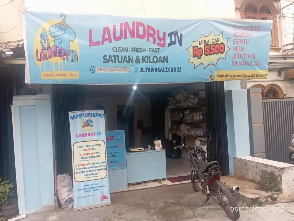 TAKE OVER LAUNDRY DI BELAKANG TRISAKTI