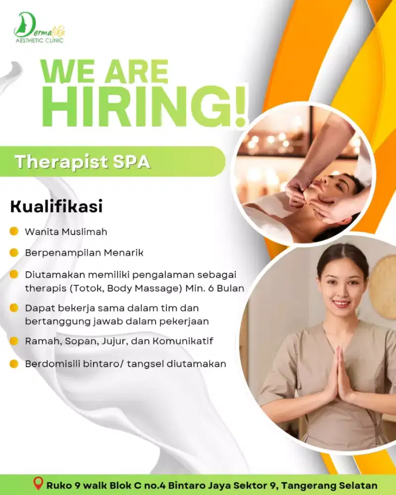 LOWONGAN KERJA THERAPIST