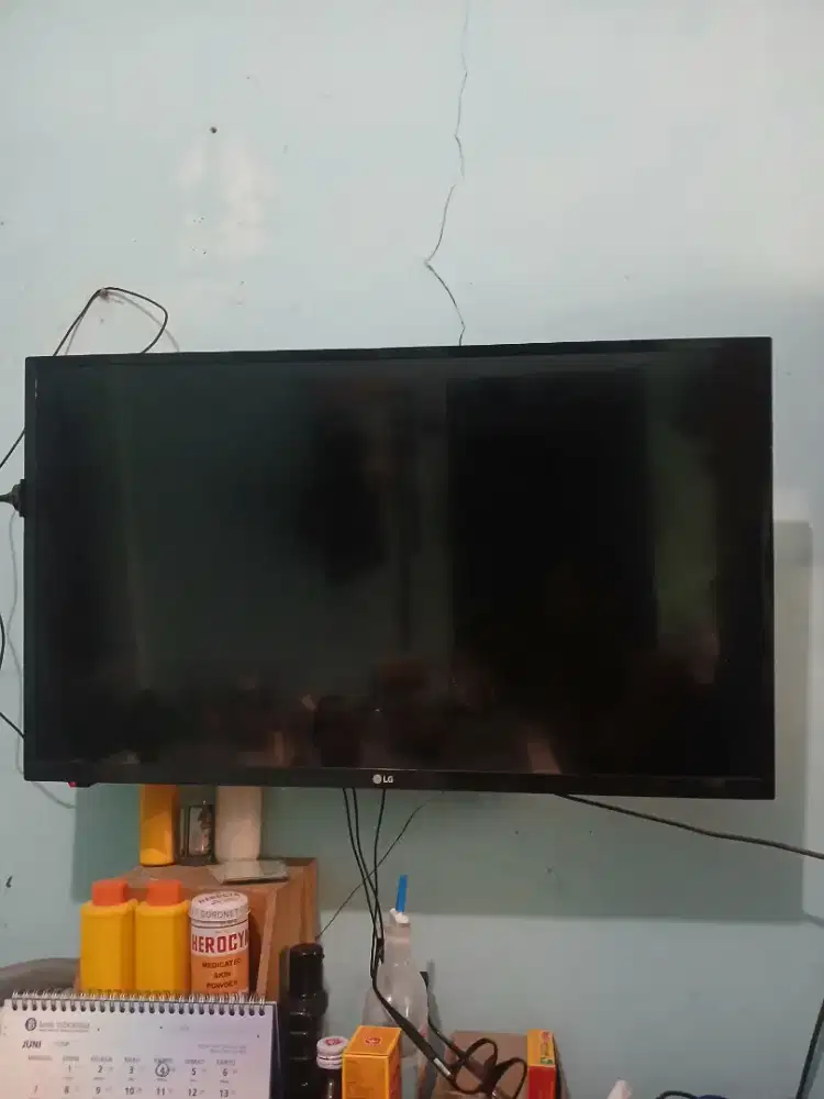 TV LG LED 32 inch RUSAK LAYAR MATI 32LJ500D 2017