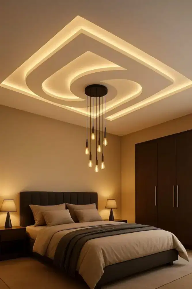 Plafon gypsum minimalis