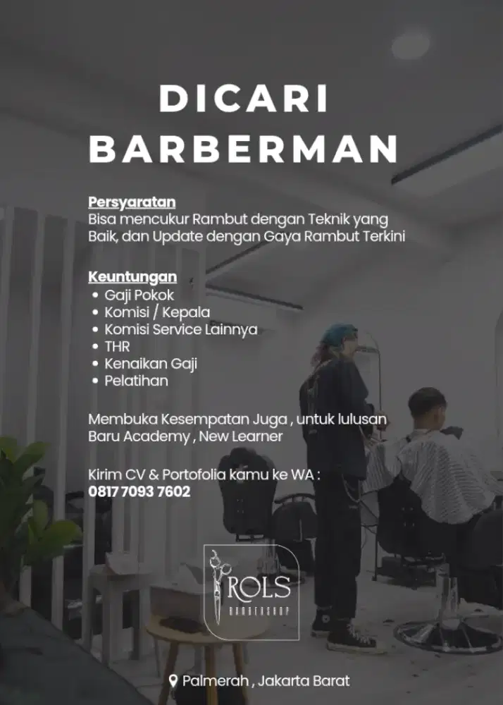Lowongan Pekerjaan Barbershop