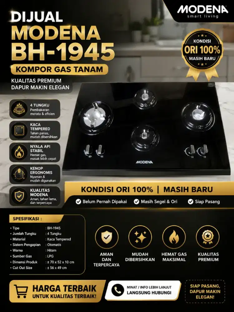 Modena BH-1945 Ori 100% Baru