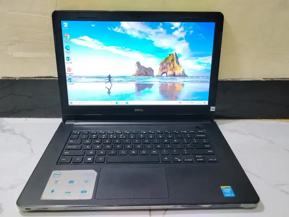 Jual laptop Dell inch intel core i3-5005 ram 4 gb hdd 500 gb