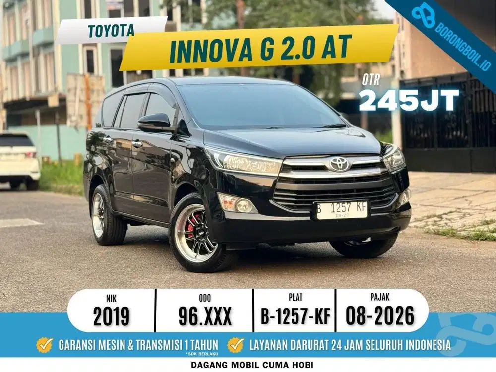 Toyota Innova 2.0 G AT Bensin 2018/2019 Full Record TDP Minim!