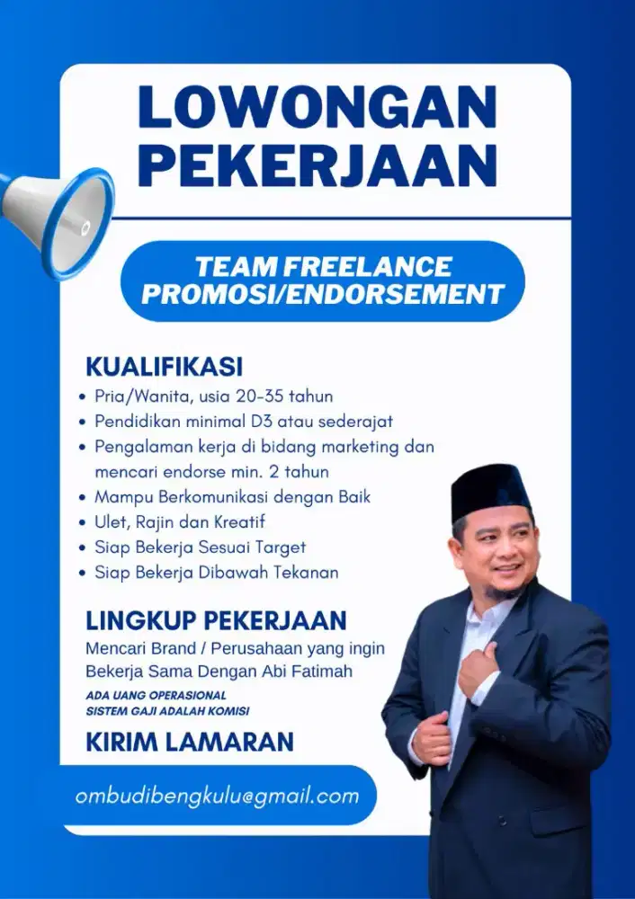 Dicari Tim promotion & endorsement