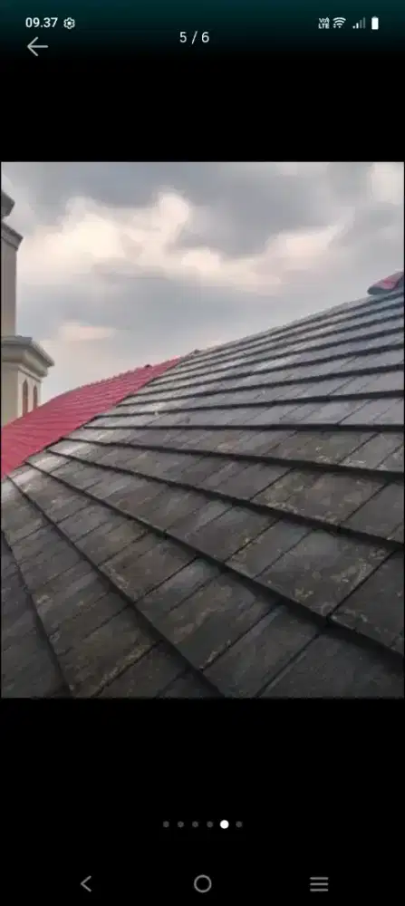 Atap bocor kanopi atap baja ringan terpasang