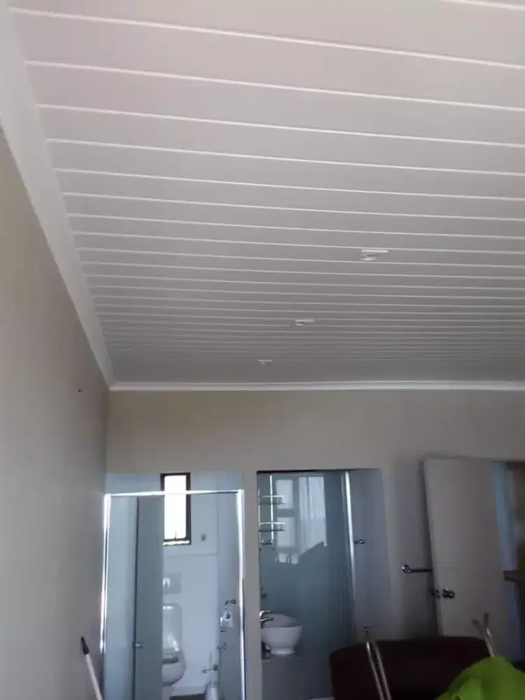 Pasang plafon pvc & bikin kanopi sliding