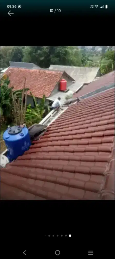 Atap bocor kanopi atap baja ringan terpasang dll