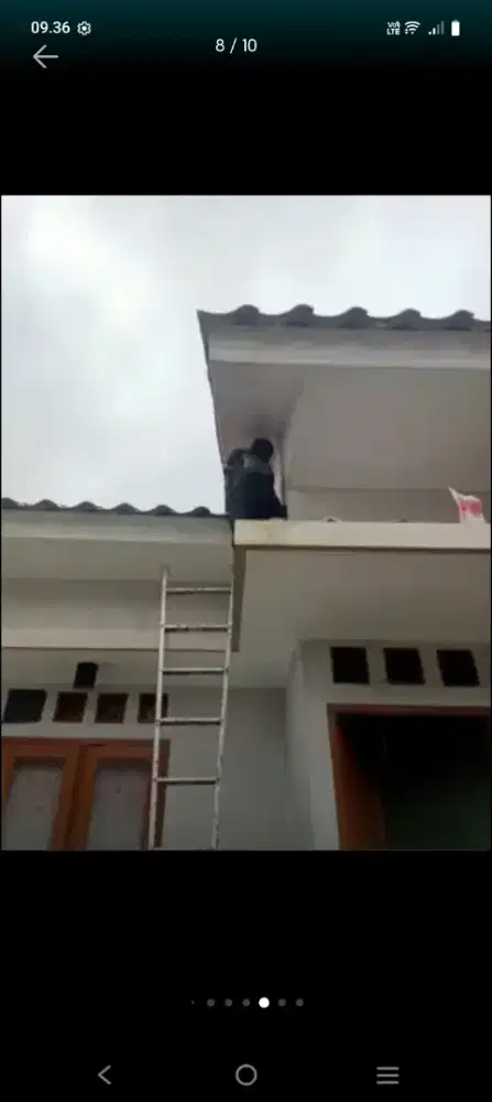 Atap bocor kanopi atap baja ringan terpasang dll