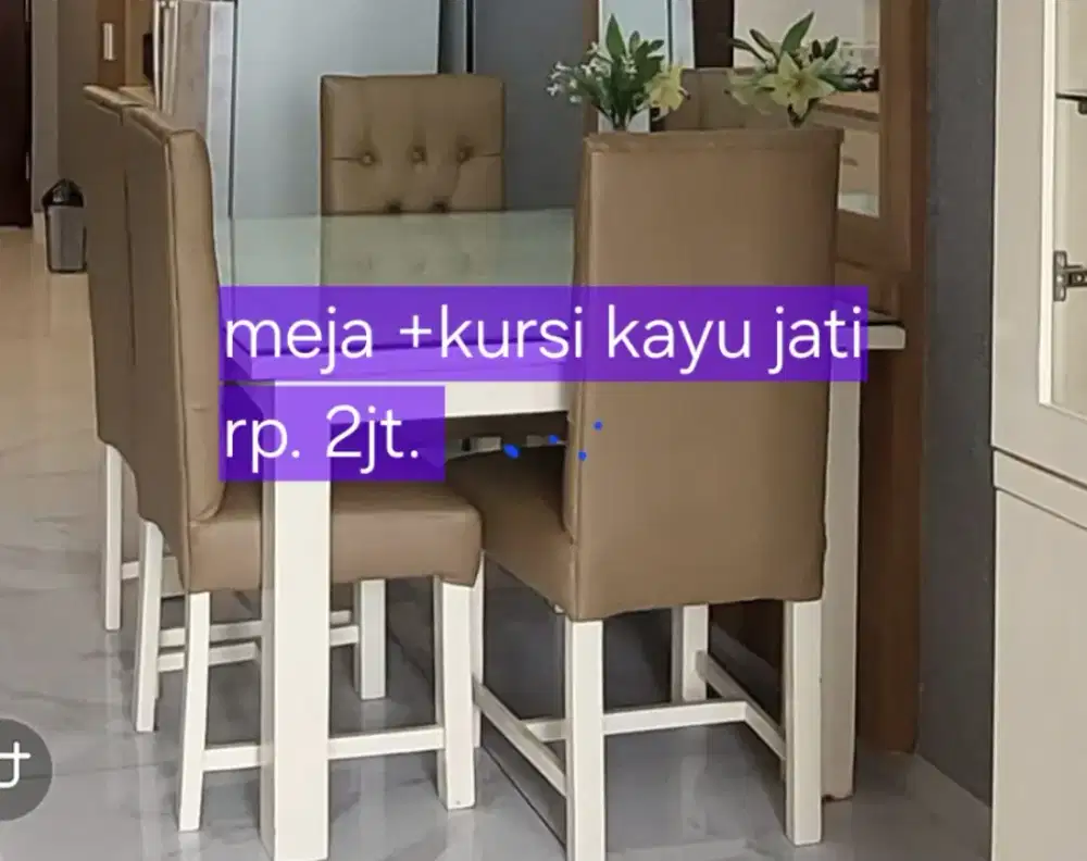 Dijual meja makan set