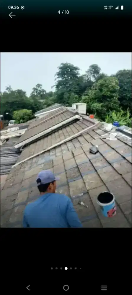 Atap bocor kanopi atap baja ringan terpasang dll