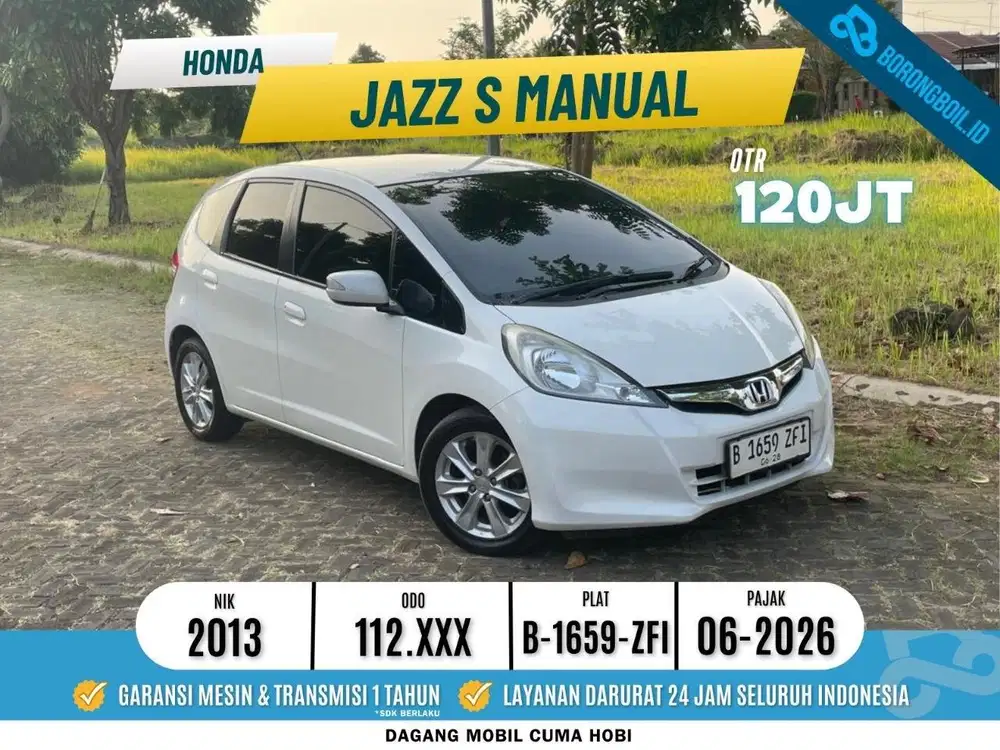 Honda Jazz S MT 2012/2013 MMC Putih Full Record! | Brio Yaris Agya