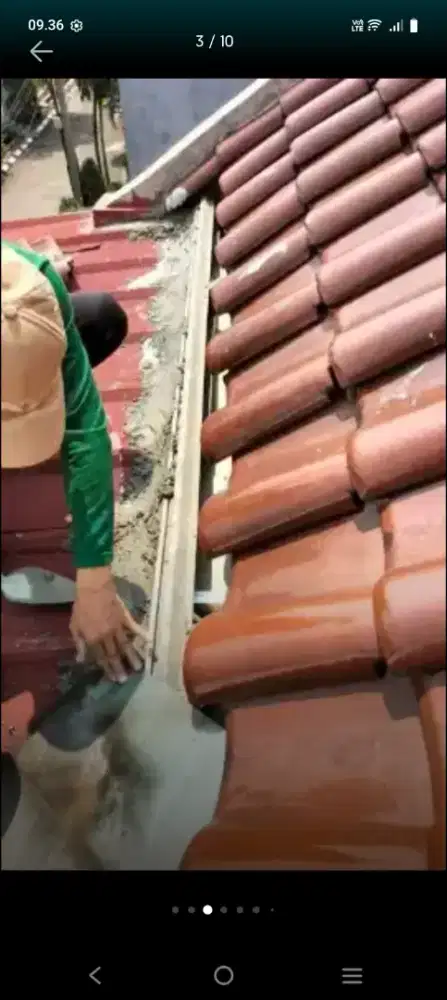 Atap bocor kanopi atap baja ringan terpasang dll