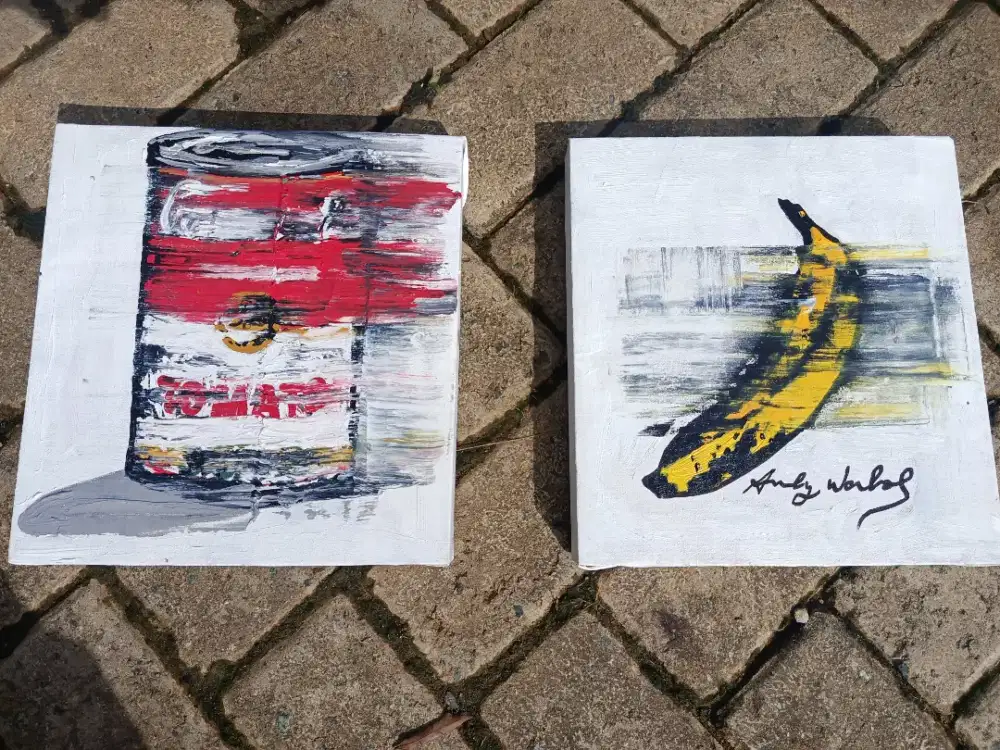 Lukisan Banana dan Campbells Andy Warhol