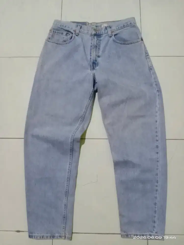 Celana jeans Pria Original Levis 560 Comfort Fit Light Blue Stone Wash