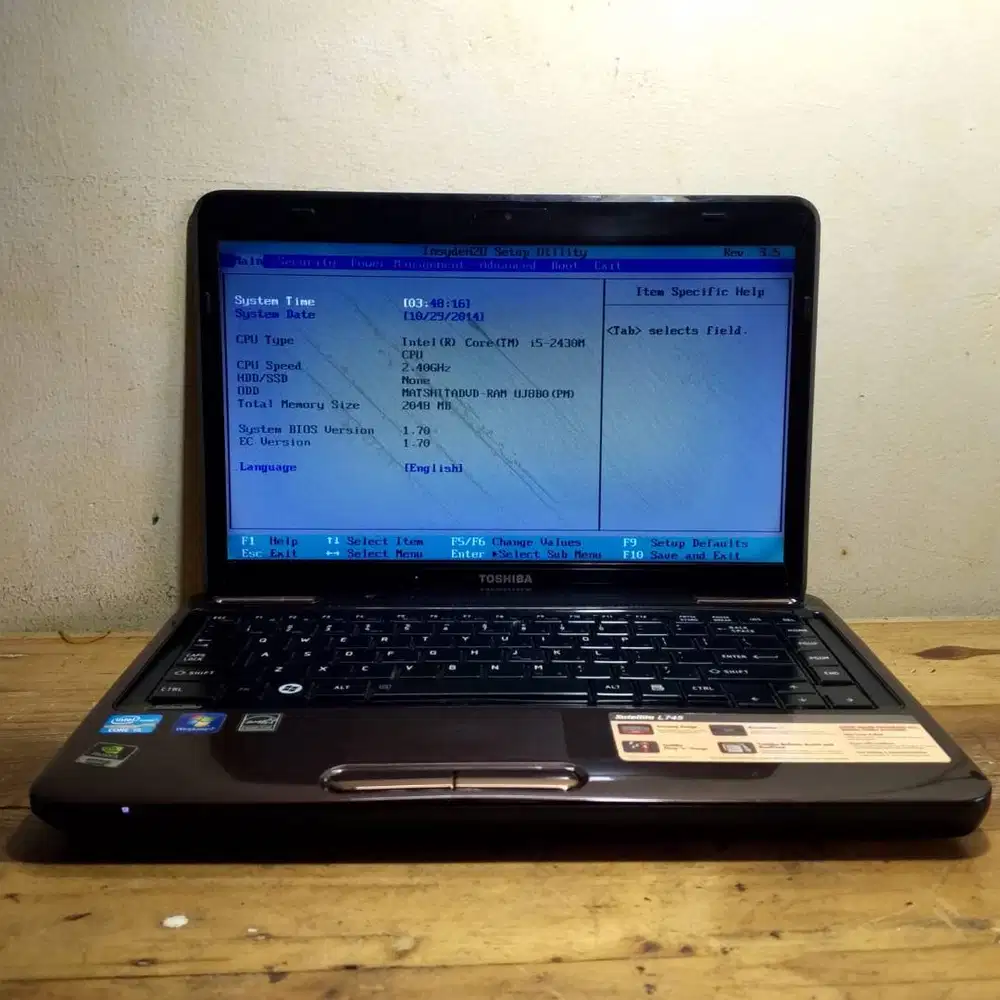 Pretelan Toshiba Satellite L745 core i5-2430M