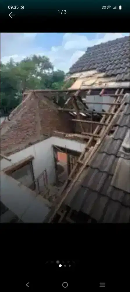 Atap bocor kanopi atap baja ringan terpasang dll